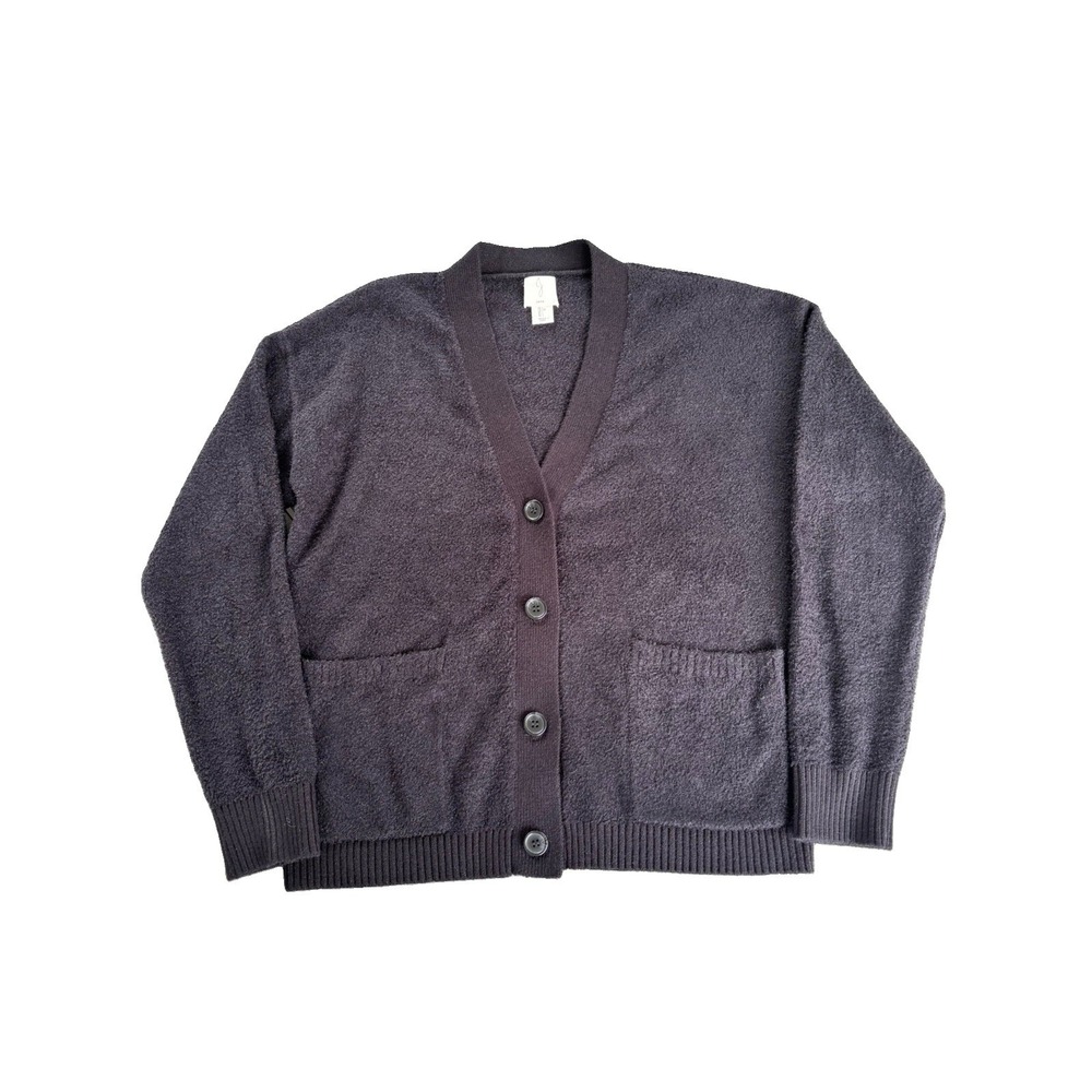 Joie Sweater Womens Large L Black Long Sleeve V-Neck Button Knit Cardigan EUC